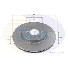 Adatto a Honda HR-V 2015- 1.5 1.6 D + Altri Modelli Disco Freno Anteriore Ruva