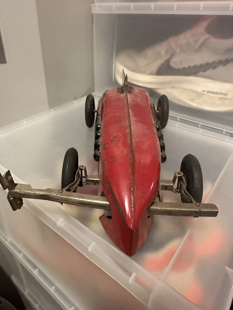 Vtg 1920s Electric Kokomo Red Arrow Tether Race Car 15