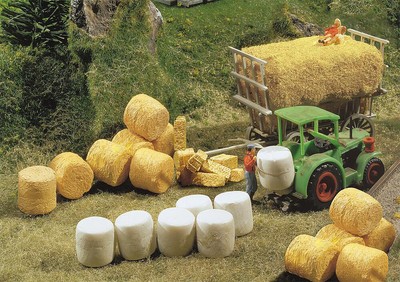 FALLER 272562 Silo and straw bales 1:160  N Gauge # NEW in OVP #
