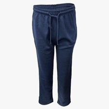 Mens Fleece Joggers Open Hem Bottoms Track Pants Casual Jogging Trousers S-5XL