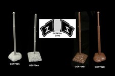 MARX Zorro flag, flag poles bases playset plastic toy soldiers