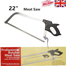 22" Saw Large Butcher Meat Bone Saw Black Plastic Handle