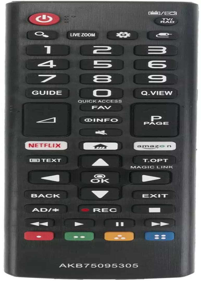 Universal Remote Control for LG Smart TV, All Models LCD LED 3D HDTV Smart  TVs AKB75095307 AKB75375604 AKB74915305