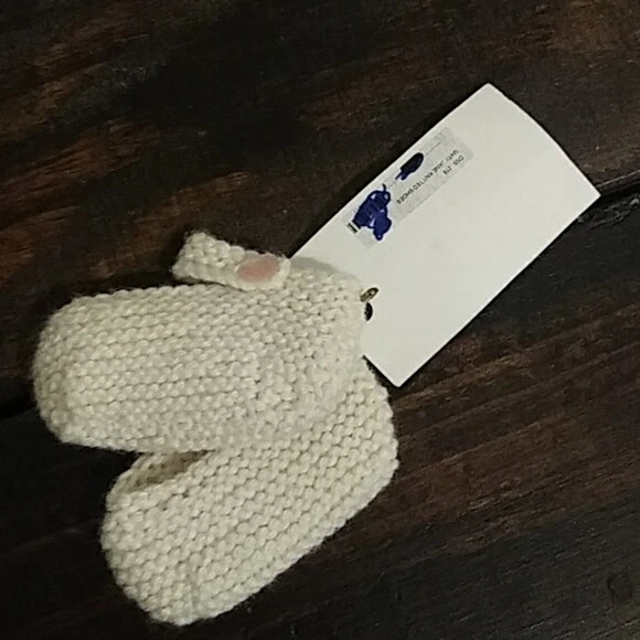 Botas Mary Jane de malha bebê menina marfim rosa botões 0-6 meses novas com etiquetas - Imagem 2 de 2