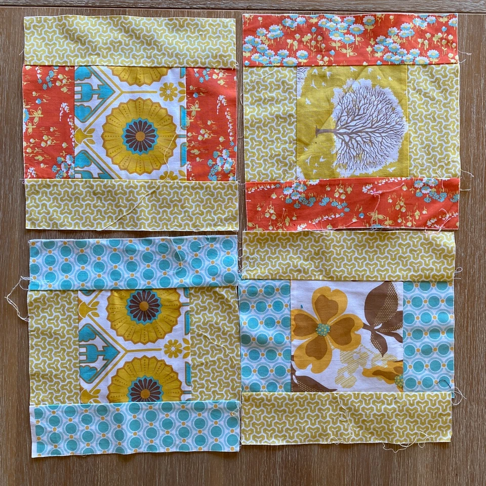 12 Patchwork Blocks 9” with Mixed Joel Dewberry Fabric - Quilt, Craft, Sew - Image 4 of 4