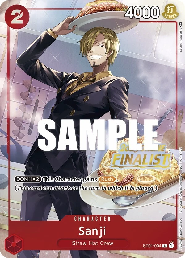 Sanji [Finalist] ST01-004 One Piece Promotion Cards for sale | eBay