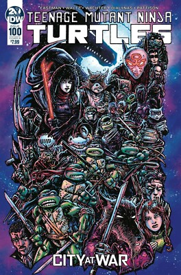 TMNT TEENAGE MUTANT NINJA TURTLES 100 KEVIN EASTMAN B VARIANT NM SHREDDER DIES
