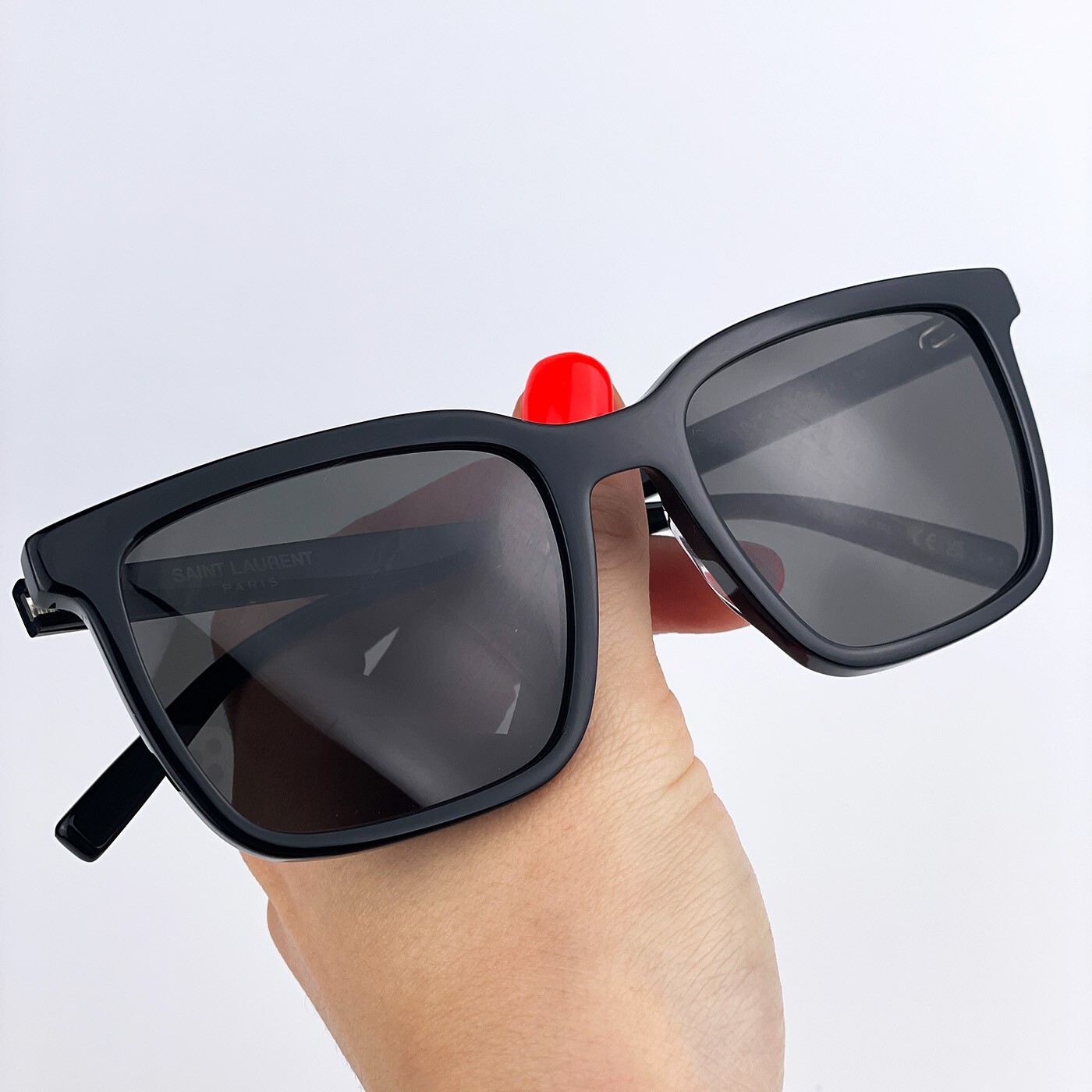 Occhiali da sole donna Saint Laurent neri quadrati SL500 001 NUOVI