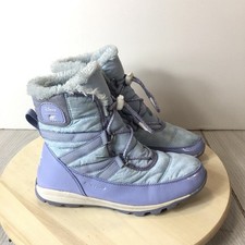 Sorel Disney Whitney Short Frozen Elsa 2 Snow Boots Girls Size 5 WP Blue