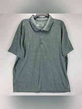 Eddie Bauer Motion FreeDry Athletic Polo Shirt Men XL Green Business Casual Golf