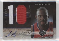 2010 Panini Limited Jersey Numbers Prime Signatures 3/10 Damion James Auto p1r