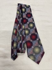 Men  s St. Patrick Multi Color Geometric Circle 100 Micro Fibre Tie 58  