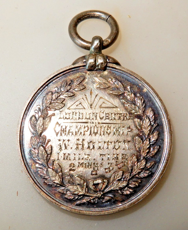 London Center Championship National Cyclist Union Medallion Walter Holton c.1900