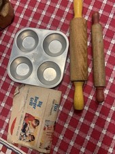 Betty Crocker baking Book by Kenner rolling pin from easy bake oven 1968 KENNER