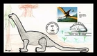 US COVER PTERANODON PREHISTORIC ANIMALS FDC HAND DRAWN HAND COLORED
