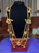 VTG Massive Rare Gold Tone Snake Serpent Medusa Necklace/Belt Mid-Century Runway