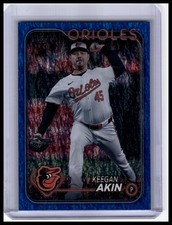 2024 Topps Update #US280 Keegan Akin Blue Holofoil #/999 Baltimore Orioles