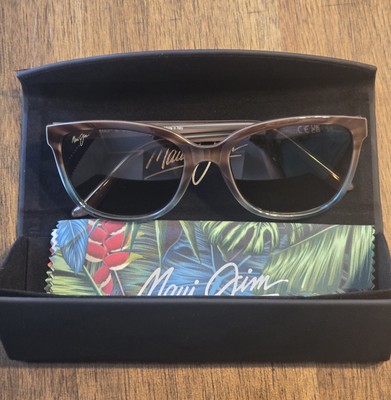 Maui Jim HONI MJ758-22B Sandstone with Blue Frame - Bronze Lens