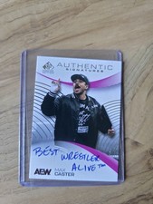 Upper Deck AEW 2025 SP Signature Edition. Max Caster Best Wrestler Alive On Card