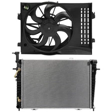 Electric Engine Radiator Cooling Fan Kit For 2005-2010 Kia Sportage 2.7L 2656CC