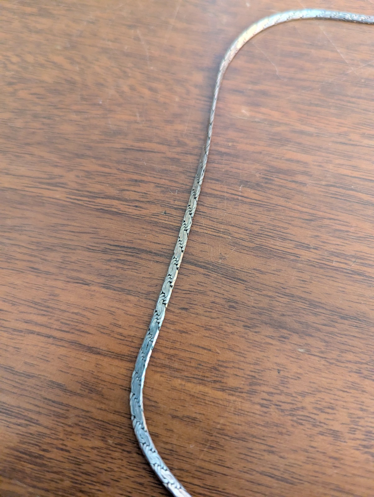 UPSCALE SEGMENTED FLAT Solid Sterling Silver 18 i… - image 3