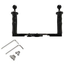 Dual Handheld Stabilizer Diving Underwater Camera Housings Tray/Grip With 5931