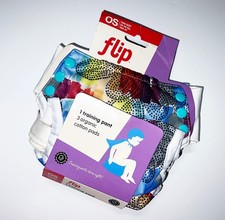 BumGenius Flip Cloth Diaper Training Pants With 3 Organic Cotton Pads NIP