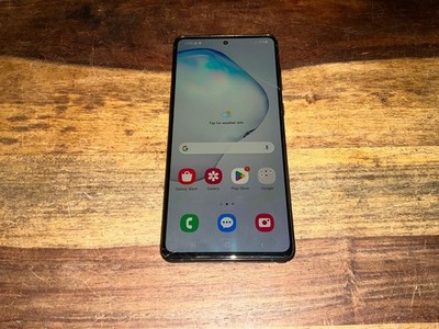 Samsung Galaxy Note 10 Lite Dual SIM 128GB schwarz gesprungenes äußeres Glas