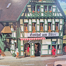Vollmer H0 3736 Gasthaus mit Metzgerei und Inneneinrichtung in OVP/2521
