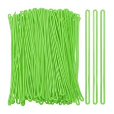 100 Pcs Luggage Tag Loops, Plastic Luggage Loop Straps Bag Tag Loops, Green