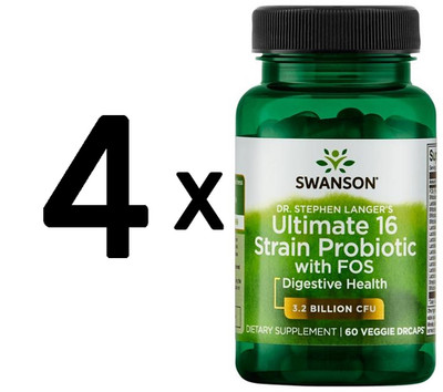 4 x Swanson Dr. Stephen Langer's Ultimate 16 Strain Probiotic (172,17 EUR/kg)
