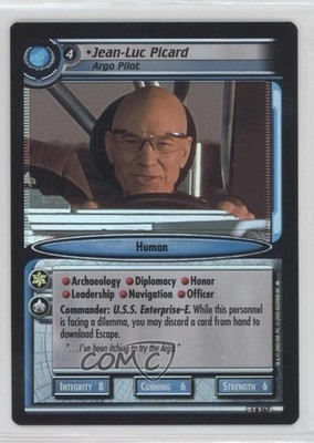 2002 Star Trek CCG: Second Edition Foil Jean-Luc Picard Argo Pilot #267