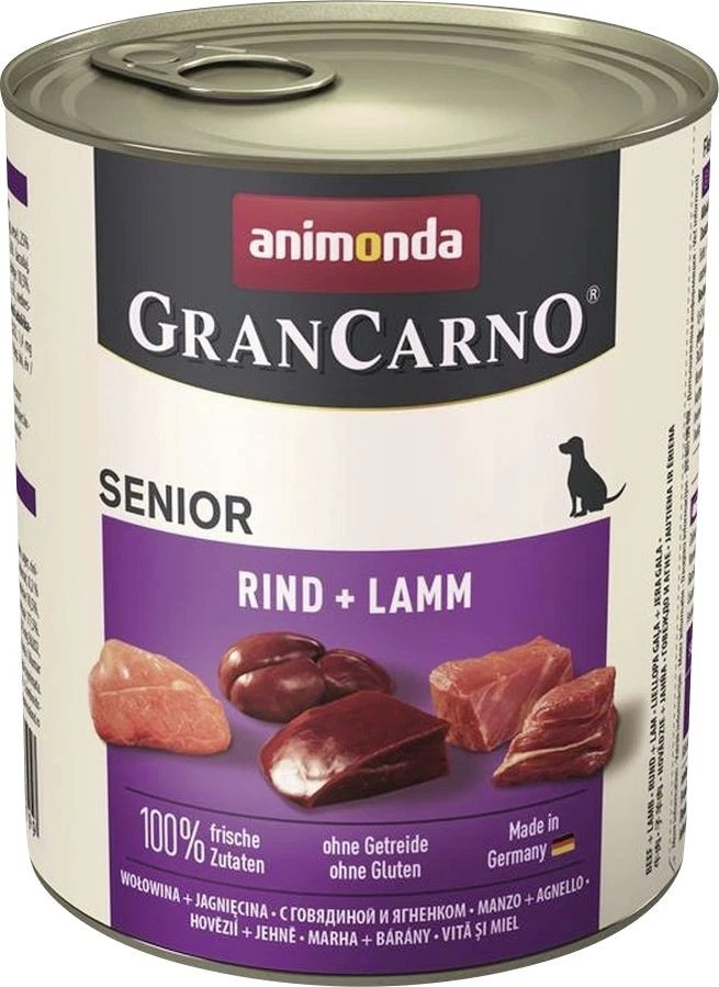 Animonda GranCarno Senior Rind + Lamm 800 g Senior  Hundefutter - Bild 2 von 2