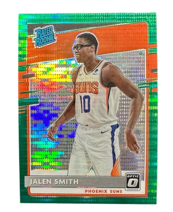 Jalen Smith 2020-21 Donruss Optic Fanatics Green Pulsar Prizm Rated Rookie #160
