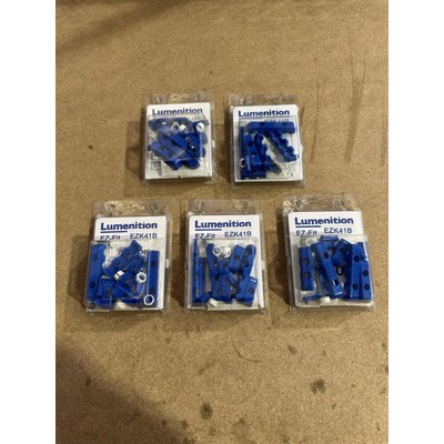 Lumenition E-Z Fit Stecker Kabel Zubehör Kit - Blau - 4 Zylinder Version (5er Pack)