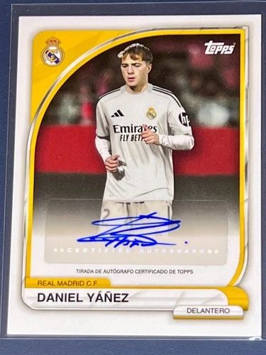 2025-26 Topps Real Madrid Collector Tin - Daniel Yanez - Auto Certified AU-DY