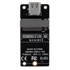 M.2 NVMe Adapter Board 10Gbps Type-C USB3.2 Gen 2 For 2230 2242 2260 2280 SSDs
