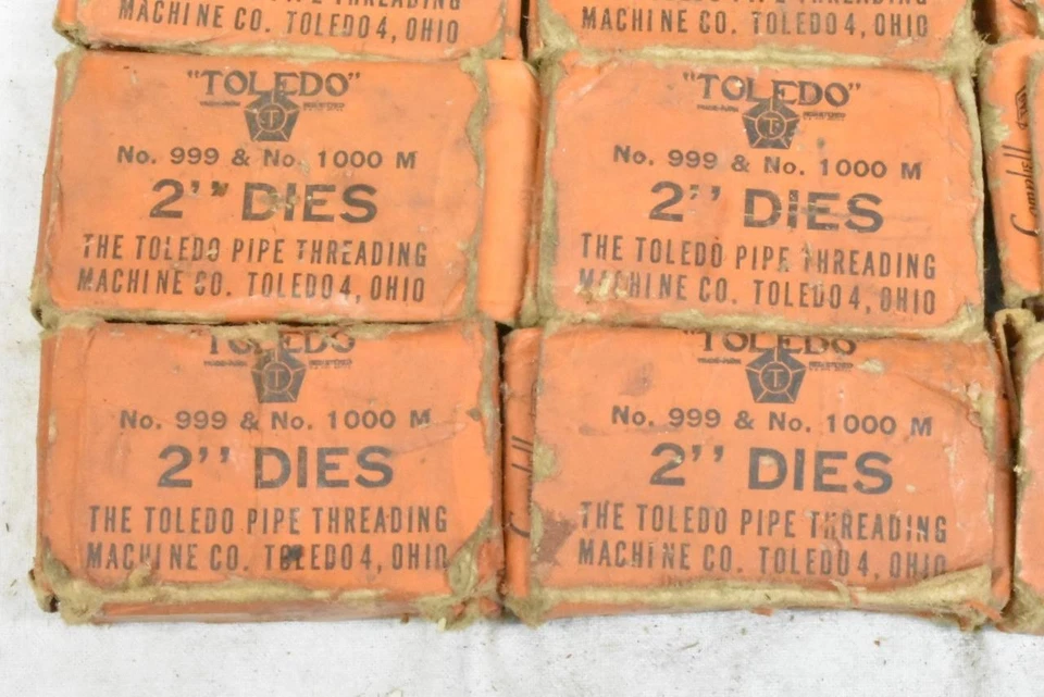 9 NOS Sets of Toledo Bolt Pipe Threading Dies all are 2" - Image 4 of 4