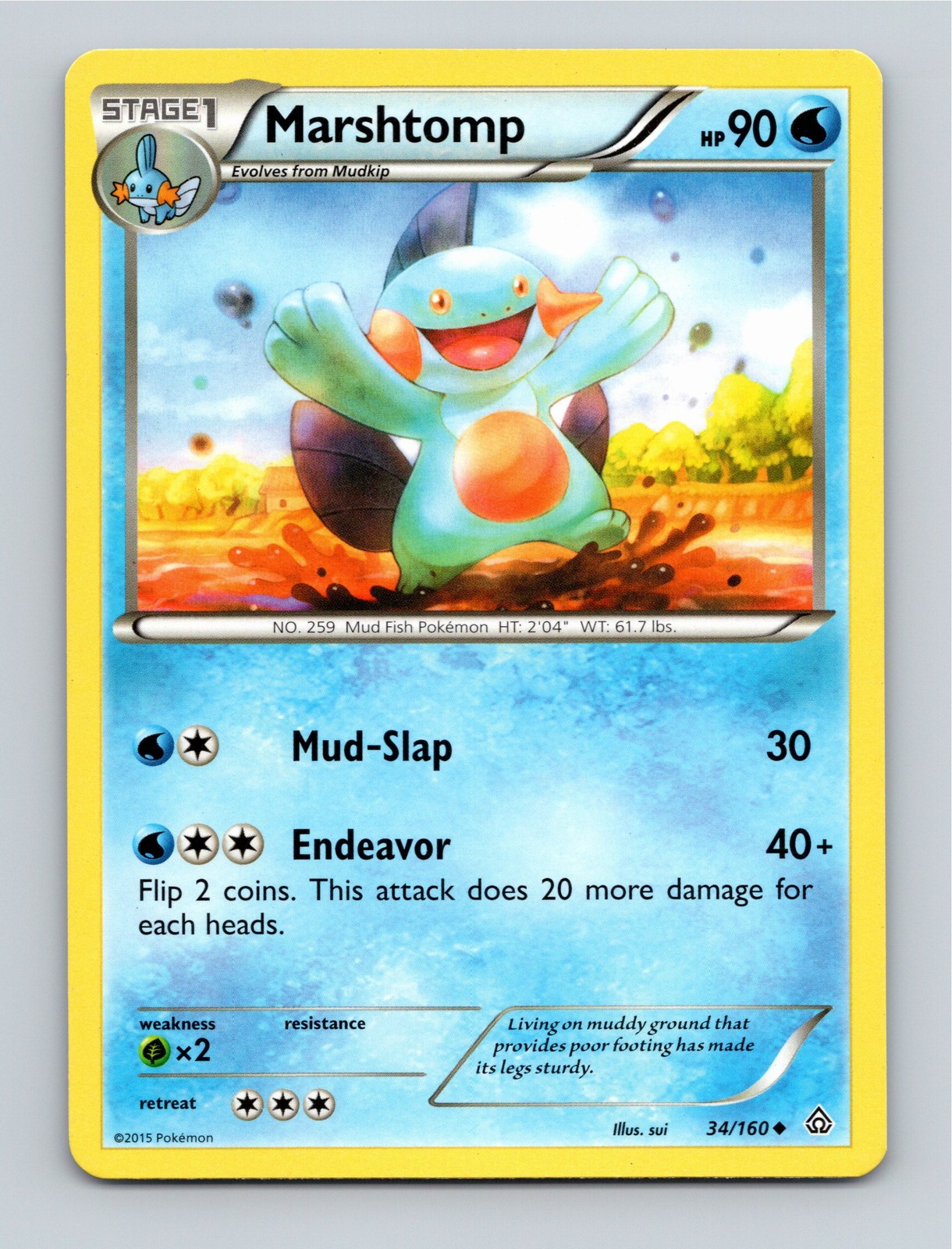 XY - Primal Clash #34/160 Marshtomp