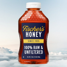 Honey, 24oz Raw and Unfiltered, Premium, Pure, Squeeze Bottle