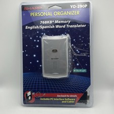 Sharp YO-290P Electronic Personal Organizer 768KB English Spanish PC Link Open