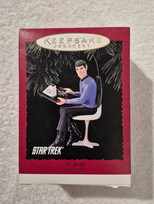 Vintage Hallmark Keepsake Ornament – Star Trek Mr. Spock (1996) Brand New in Box