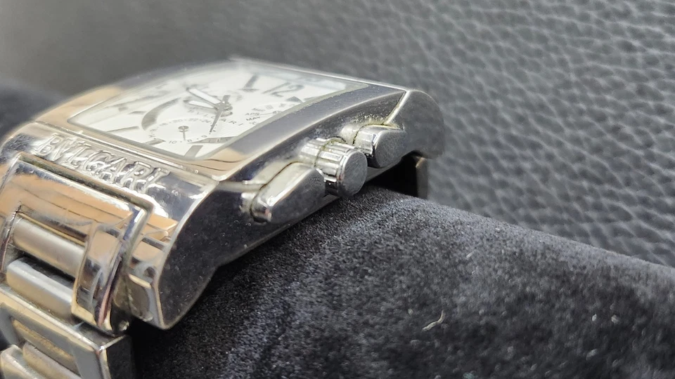 Reloj Bulgari Rettangolo Acero Inoxidable RT45S Foto 4 de 4