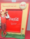 Keep Out Of The Rough Vintage Coca Cola Picture Fram 3.5"x5"