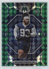 2023 Panini Mosaic Rookies Green Mosaic Prizm Viliami Fehoko Jr #375 d4y
