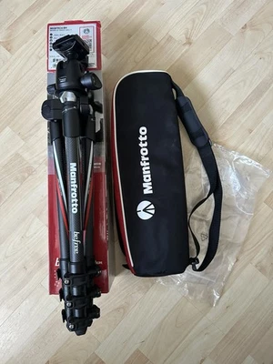 Manfrotto BeFree Advanced 100% Carbon Fibre Travel Tripod 494 Ball Head And Bag - Image 1 of 4