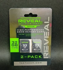NEW Reveal Cellular Camera Tactacam High Performance SDHC Memory Card 32GB 