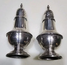International sterling silver S106-1 weighted salt & pepper shakers