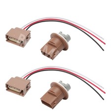 Juego de 2 luces traseras aptas para Ford F-150 2004-2017 lámpara de freno enchufe arnés de cableado