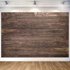 Brown Wood Backdrop Wall Banner Brown Wood Photography Background for Home